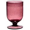 Verre À Pied 25 Cl Gordes Bullé Violet (Lot De 6)