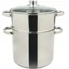 Couscoussier inox 28 cm 15 litres - Trend'up - Argent - Inox