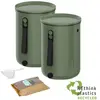 skaza Exceeding Expectations KIT BOKA-Compost 9,6 L  - 2 Seaux à Compost Bokashi aux Em® - Vert Olive