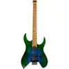 Spira Guitars S-500 Headless GBR Trans Aqua Blue elektrische gitaar