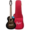 Flight ALMNIGTEQA Nighthawk Tenor Elektro Ukulele - Zwarte Vlek