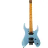Spira Guitars S-400 Headless MPB Satin Blue elektrische gitaar