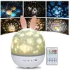 Veilleuse Enfant Lampe Etoile Projecteur, 360°Rotation Musicale