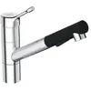 Mitigeur évier - CERALOOK - bec tube medium orientable - douchette ext...