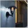 V-tac - Applique murale d'extérieur lanterne noire lampe de porte d'en...