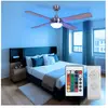 V-tac - Ventilateur de plafond avec lumière avec télécommande 3 marche...