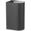 V-TAC Douille murale en aluminium rond satiné noir, Ip44