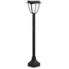 V-TAC Lampe solaire pour pelouse - 2W - 110 Lumens - 3000K+6000K - Noir mat - IP65