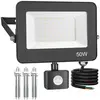 BLEOSAN Projecteur LED Extérieur Détecteur de Mouvement 50W - Blanc Fr...