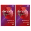 Durex Lot de 40 Préservatifs Feeling Extra - Fins & Extra Lubrifiés - ...
