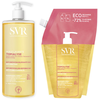 SVR Lot TOPIALYSE Huile Lavante 1L + Eco-Recharge 1L Peaux Atopiques et Sensibles