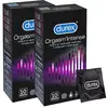 Durex Lot de 20 Préservatifs Orgasm'Intense - Extra Lubrifiés Stimulan...