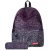 Cartable Fille - Impression Floral - Violet - 30*17*40cm - Décompression