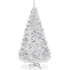 COSTWAY Sapin de Noël Artificiel 180cm Aiguilles en PVC Arbre en Epicé...