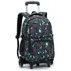 2in1 Cartable à roulette en Nylon Sac a dos roulette Cartable garcon a...