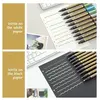 Feutres Marqueurs Métallique Marqueur Stylos Permanents 10 Couleur Métallisé pour Mandalas, Scrapbooking, Bullet Journal, Album Photo, etc. Ecrire sur Pierre Céramique Verre Tissu Bois