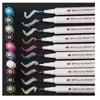 10 Couleurs Marqueur Métallique pour Création de Cartes et DIY Album Photo, Stylos Pinceaux Travail Parfait sur Papier Verre Plastique Poterie Bois
