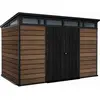 Keter Walnut Pent 117 Tuinhuis - 342x218x226 cm   Donker Bruin