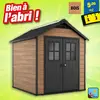 KETER - Abri de jardin en résine 5,1 m² Newton 757 Marron
