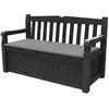 KETER - Banc de jardin EDEN avec Coffre en résine - 265L