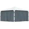 Set de rideaux pour tonnelle Palermo PALRAM