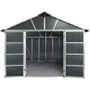 Palram Palram - Abris De Jardin 7.9m² Gris Avec Base 705160