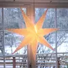 Best Season Star 231-20 étoile en Papier Sensy 70" ca. 70 cm Ø, câble d'alimentation Inclus (3,5 m) Couleur: crème Boite coloré, Blanc