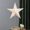 Star Trading Staande kerstster "Leo hout" -65cm