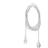 Star Trading OP=OP Hanglamp Outdoor wit IP44 E27 met 2.5M kabel en Stekker