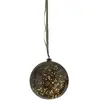 Kerstbal met lampjes 20cm -zwart -lichtkleur: Warm Wit -met stekker -K...