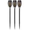 Star Trading solar paaltjes-set Flame Mini, 3 stuks, zwart, LED, schem...