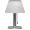 Star Trading Solar LED tafellamp - Lamp met zonnepaneel - Ledlamp dimbaar - Zilver