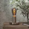 Star Trading Druppel-Edison lamp - E27 - 3W - Super Warm Wit <2200K - Filament - Rookglas