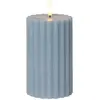 Star Trading, Bougie à LED, LED Pillar Bougie Flamme Stripe (1 x)