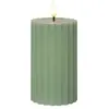 Star Trading, Bougie à LED, LED Pillar Bougie Flamme Stripe (1 x)