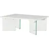 Table Basse 120 X 80 Cm Pieds En Verre Ester