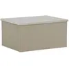 Table basse beige Lenox 80 x 60 x 40 cm