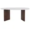 EBUY24 Table de repas ovale 180 x 90 cm Grönvik