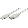 EET Nordic Microconnect USB 2.0 A-A 5m M-F câble USB USB A Gris
