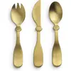Elodie Coffret couverts Matt gold en inox (3 pièces)
