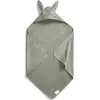 Elodie Badcape - Badcape Baby - Badcape - Badcape met capuchon - Kraamcadeau - Mineral Green Bunny