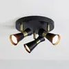 Markslöjd, Applique + plafonnier, FOLIE Ceiling Round 3L Black/Antique...