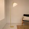 Markslöjd, Lampadaire, MIRA Floor 1L Brushed Brass/White