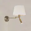 Markslöjd, Applique + plafonnier, PIVOT Wall 2L Offwhite/Antique Brass...