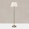Markslöjd, Lampadaire, OXFORD Floor 1L Offwhite/Antique Brass (E27)