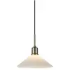Markslöjd, Suspension, VELA Pendant 1L Antique Brass/White