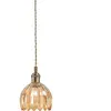 Markslöjd, Suspension, GOTA Pendant 1L Antique Brass/ Amber (E14)