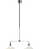 Markslöjd, Suspension, VELA Pendant 2L Antique Brass/ White (E27)