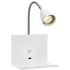 Markslöjd LOGI-Applique étagère flexible avec port USB et variateur Métal H35cm