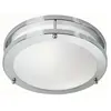 MARKSLOJD Plafonnier de salle de bain LED métal chromé diamètre 24cm Taby gris,transparent gris,transparent